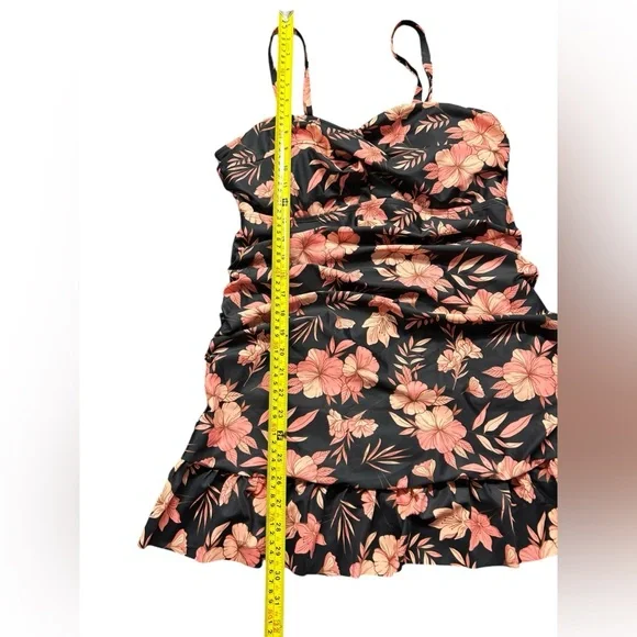 HANNAH NIKOLE womens plus size 16W modest long tankini swim top NWT - Picture 11 of 13